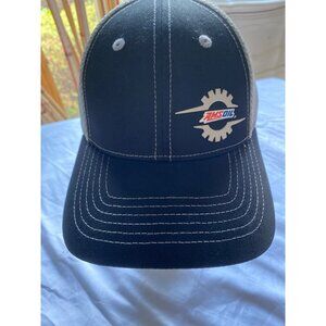 AMSOIL Adjustable Snapback Trucker Hat Black & Mesh Design For Adults